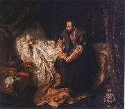 Jozef Simmler Barbararadziwill death 19th century oil painting reproduction